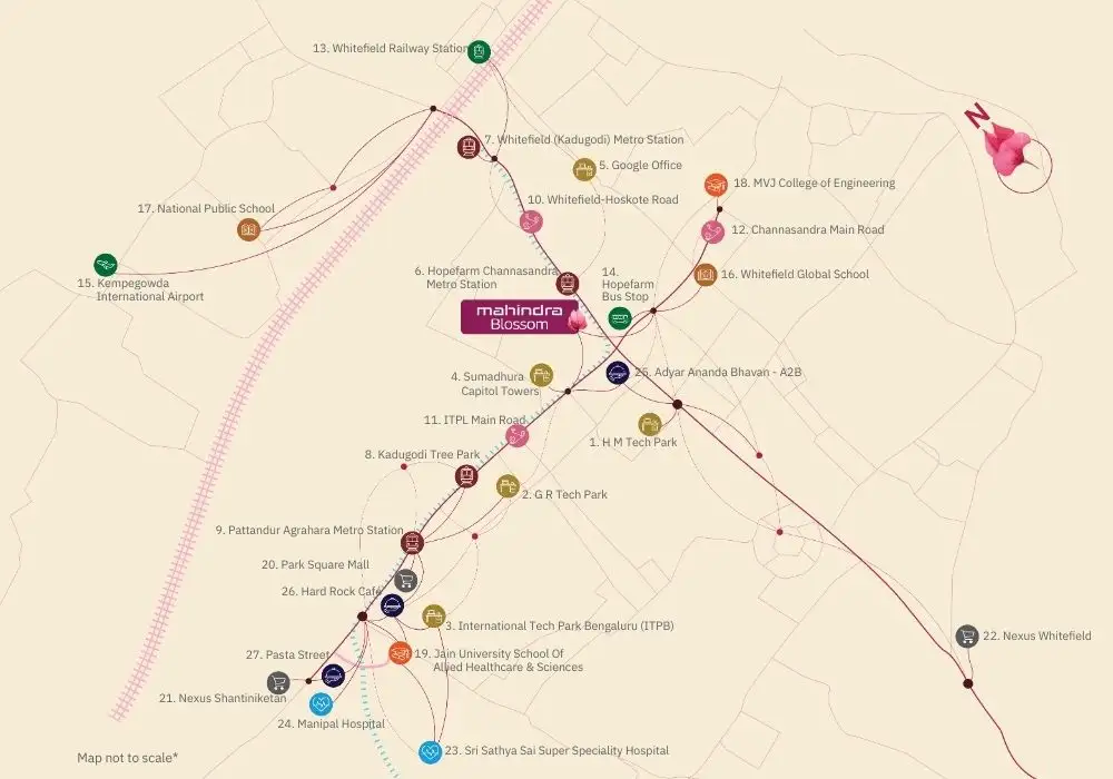 mahindra blossom location